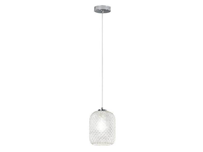 LUCE Design LED Pendelleuchte, Dimmfunktion, LED wechselbar, Warmweiß, mit Klar-Glas Lampenschirm über Kücheninsel & Couchtisch hängend Ø15cm von LUCE Design