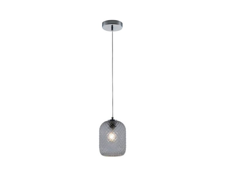 ECO-LIGHT LED Pendelleuchte, Dimmfunktion, LED wechselbar, Warmweiß, mit Rauch-Glas Lampenschirm über Kochinsel & Couchtisch hängend Ø 15cm von ECO-LIGHT