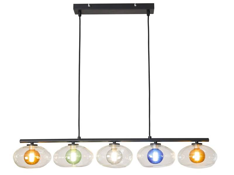 ECO-LIGHT LED Pendelleuchte, Dimmfunktion, LED wechselbar, über Schalter in 3 Stufen dimmbar, Warmweiß, mehrflammig, ausgefallen-e Kugel-Lampe für Esstisch hängend, B. 98cm von ECO-LIGHT