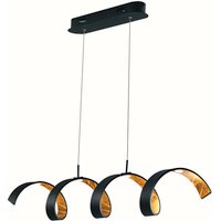ECO-LIGHT LED-Pendelleuchte »Helix«, schwarz/goldfarben, inkl. Leuchtmittel, Breite: 80 cm von ECO-LIGHT