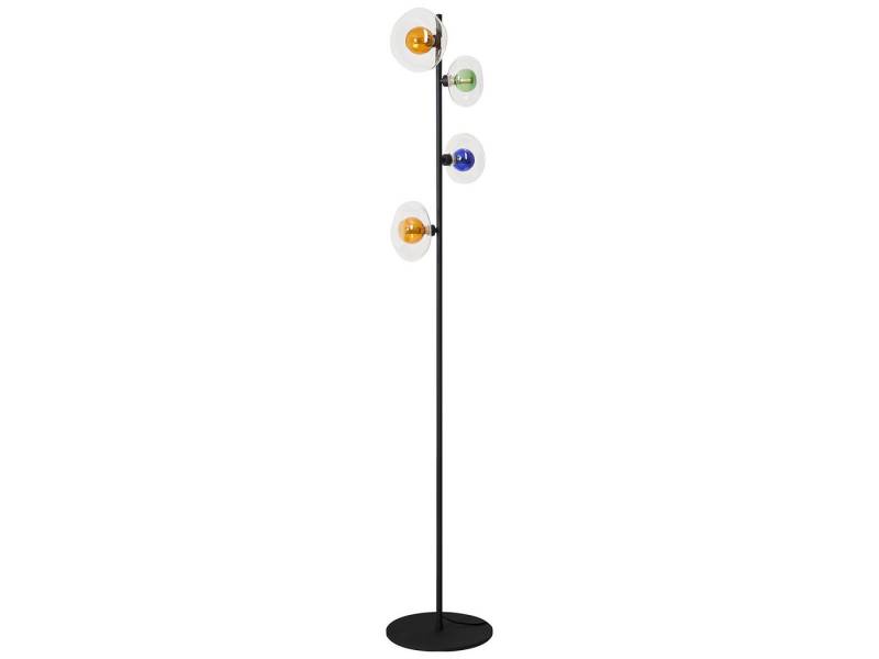 ECO-LIGHT LED Stehlampe, Dimmfunktion, LED wechselbar, über Schalter in 3 Stufen dimmbar, Warmweiß, mit Glas-Kugeln ausgefallen-e Kugel-Lampe für Wohnzimmer Ecke H. 160cm von ECO-LIGHT