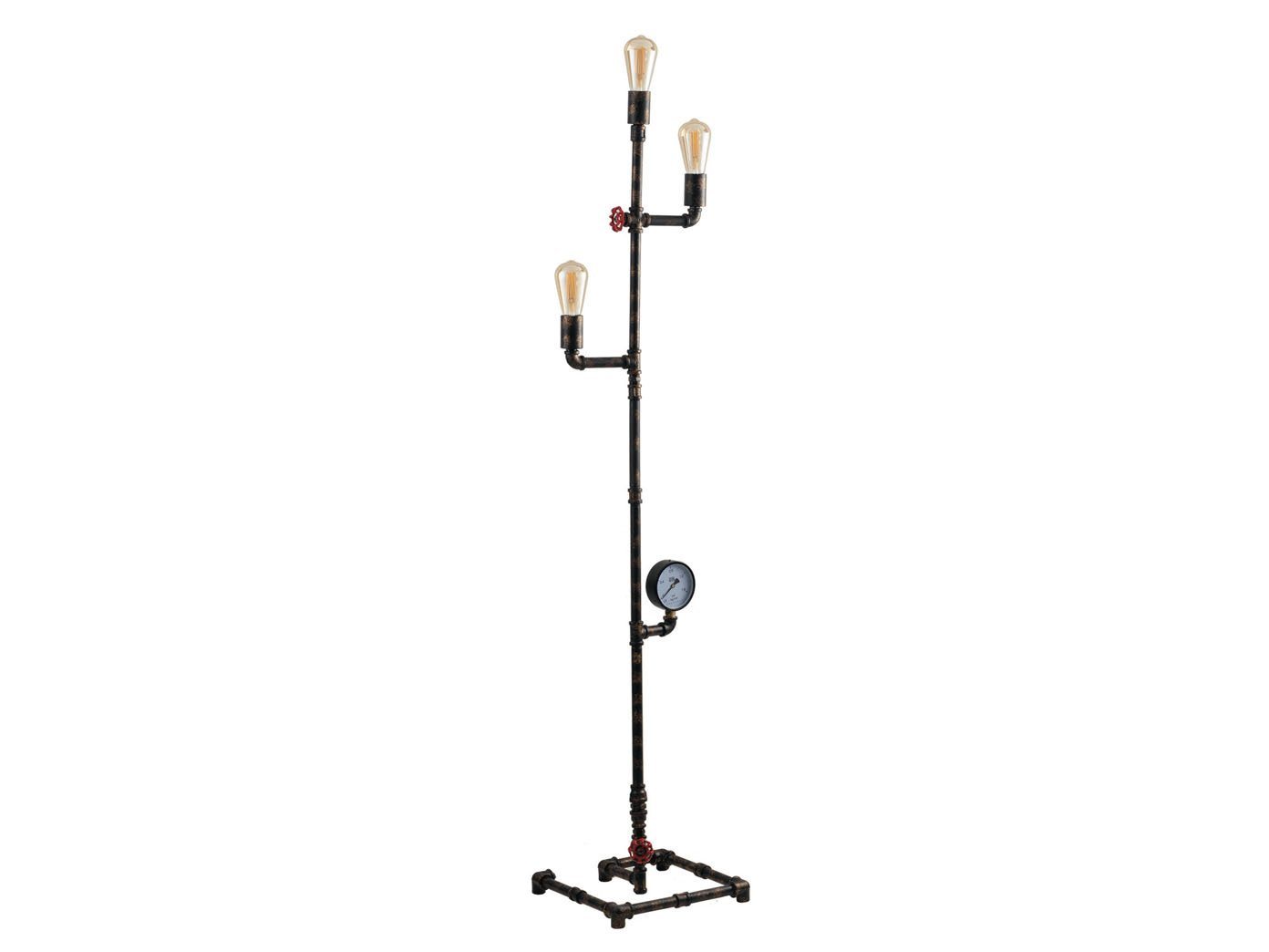 ECO-LIGHT LED Stehlampe, LED wechselbar, warmweiß, ausgefallen-e Industrial Rohr-lampe 3-flammig in Rost-optik, H: 159cm ECO-LIGHT LED Stehlampe, LED wechselbar, warmweiß, ausgefallen-e Industrial Rohr-lampe 3-flammig in Rost-optik, H: 159cm von ECO-LIGHT