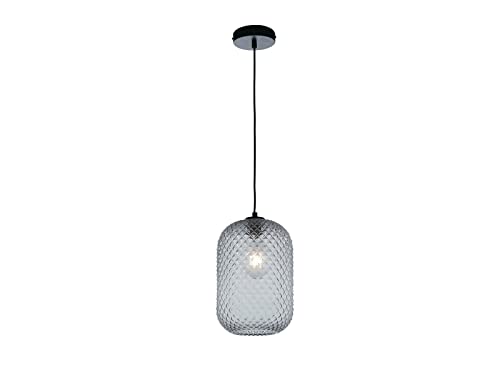 ECO-LIGHT Pendelleuchte ASHFORD Relief Kristallglas Lampenschirm transparent Grau, 34,5cm x Ø20cm ECO-LIGHT Pendelleuchte ASHFORD Relief Kristallglas Lampenschirm transparent Grau, 34,5cm x Ø20cm von ECO-LIGHT