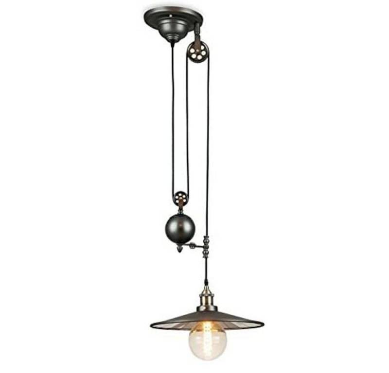 ECO-LIGHT Pendelleuchte I-ARKITA-S1 Pendelleuchte E27 Metall schwarz 90x36 von ECO-LIGHT