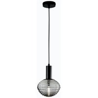 ECO-LIGHT Pendelleuchte Ripple in Schwarz-transparent und Schwarz - black von ECO-LIGHT