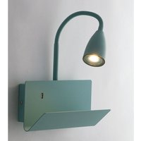 Eco-light - Flexible usb led Leselampe Grün, Wandleuchte mit Ablage & Ladefunktion von ECO-LIGHT