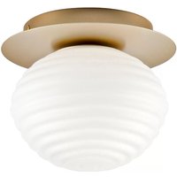 [NEUWERTIG] Eco Light Deckenleuchte Ripple Deckenlampe Leuchte Lampe Goldfarben/Opal ø 20 Cm B-Ware von ECO LIGHT