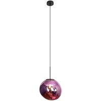 [NEUWERTIG] Eco Light Hängeleuchte Pendelleuchte Canopus Violett Glas E27 Durchmesser 28 Cm B-Ware von ECO LIGHT