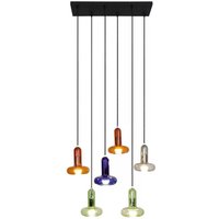 [NEUWERTIG] Eco Light Hängeleuchte Perseus Hängelampe Lampe Bunt Länge 65 Cm 6 Flammig Glas B-Ware von ECO LIGHT