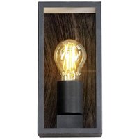 ECO-Light KARO 1100112 Außenwandleuchte E27 Schwarz, Holz von ECO-Light