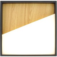 ECO-Light 9360M WO VISTA LED-Deckenleuchte LED 37W Holz, Schwarz von ECO-Light