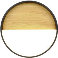 ECO-Light 9350M WO VISTA LED-Deckenleuchte LED 32W Holz, Schwarz von ECO-Light