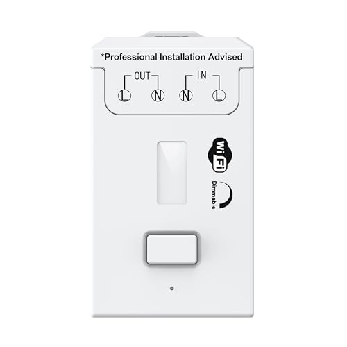 ECO-NEWLEAF DIY Tuya WiFi Smart Dimmer-Schaltermodul, kabellose Fernbedienung, Smart Life Tuya App, Alexa Google Home Voice kompatibel von ECO-NEWLEAF