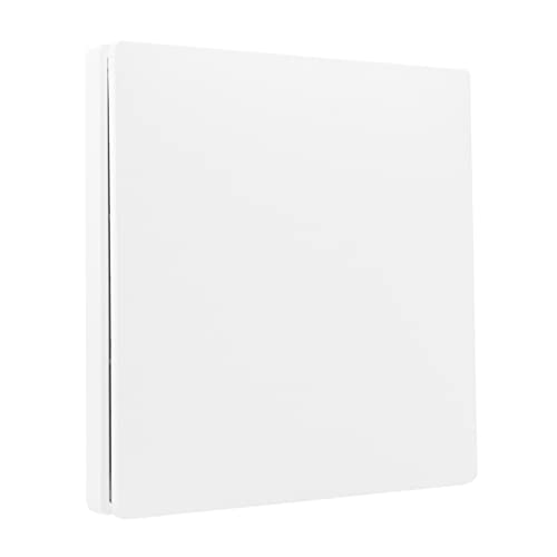 Kabelloses Lichtschalter-Set, Batterieloser 1000 W kinetischer RF-Schalter mit Empfänger mit 100 m Reichweite, wasserdichter IP65-Wandschalter (1-Gang-Funkschalter) von ECO-NEWLEAF