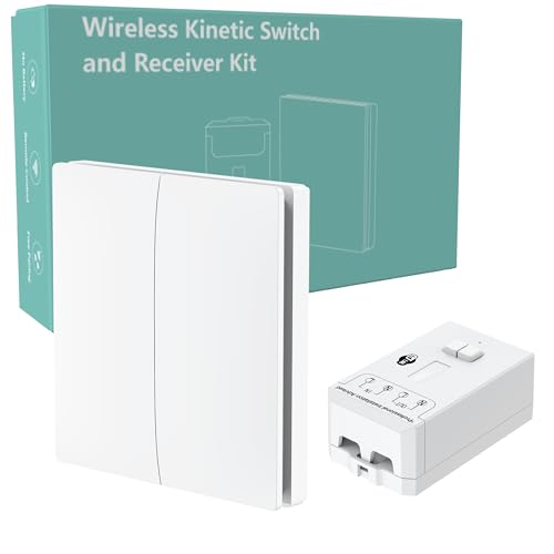 Smart Light Switch Kinetic 2-K Wireless Receiver Kit funktioniert mit Alexa, Google Home und App Smart Life/Tuya von ECO-NEWLEAF
