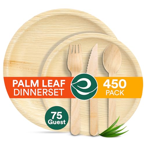 ECO SOUL 100% Compostable Palm Leaf Dinnerware Set ECO SOUL 100% Compostable Palm Leaf Dinnerware Set von ECO SOUL