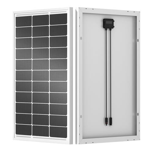 ECO-WORTHY 100 Watt Monokristallines Solarpanel 12 Volt für Wohnmobil Caravan Camper Balkon Schuppen Boot Yacht Off Grid Solar System Backup Power von ECO-WORTHY