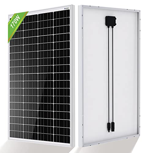 ECO-WORTHY 170W 12V monokristallines Solarmodul, Solarpanel für Wohnmobil, Gartenhäuse, Boot und Haushalt von ECO-WORTHY