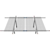 Eco-worthy - Solarpanel Halterung für 4 pcs Solarpanel 100W-600W mit eintsellbarem Neigungswinkel, Solarmodul halterung für Boot, Wohnmobil, Dach, von ECO-WORTHY
