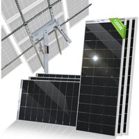 1200W Bifaziale Solarmodul Solarpanel Kit Tracking System Dual Axis (Increase 40% Power) with Tracker Controller für Solaranlage - Eco-worthy von ECO-WORTHY