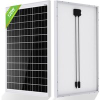 Neuwertig] Eco-worthy 120 Watt 12V Solarmodul mono Solarpanel Photovoltaik Solarzelle zum Aufladen von 12V Batterie, für Boote, Wohnmobile, Vans, von ECO-WORTHY