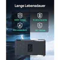 MARSTEK 2,56kWh Akkupack vonist mit Jupiter C+ zur Energiespeicherung auf dem Balkon kompatibel,verfügt über eine auf 10,24 kWh erweiterbare von ECO-WORTHY