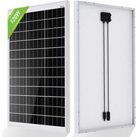[NEUWERTIG] ECO-WORTHY 120 Watt 12V Solarmodul mono Solarpanel Photovoltaik Solarzelle zum Aufladen von 12V Batterie, für Boote, Wohnmobile, Vans, von ECO-WORTHY