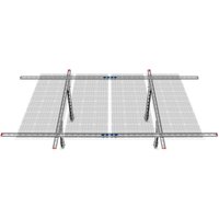 Eco-worthy - verstellbare Solarmodul halterung für Solarpanel bis zu 4 Solarmodule von ECO-WORTHY