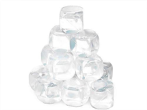 18x EISWÜRFEL Set aus Kunststoff Wiederverwendbar Kühlstein Kühlsteine Weinkühler Kühlwürfel Eis Würfel Cube 36 von ECO