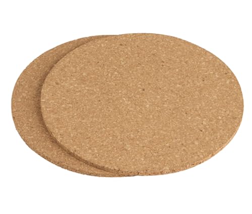 2X UNTERSETZER aus Kork Ø18cm Topfuntersetzer Pfannenuntersetzer Korkuntersetzer Glasuntersetzer Topfgitter Kochtopf Topf Pfannen Glas 35 von ECO