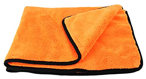 ECO MICROFASER TROCKENTUCH 90x66cm ORANGE Mikrofasertuch Reinigungstuch Microfasertuch Putztuch Poliertuch Tuch Mikrofaser von ECO
