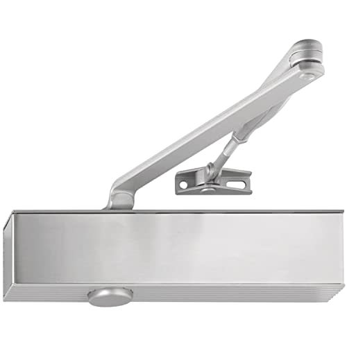 ECO Türschließer T50 Newton mit Gestänge - Tür Schließer EN 2-6 ohne Feststellung, für FB 1400mm, silber von ECO
