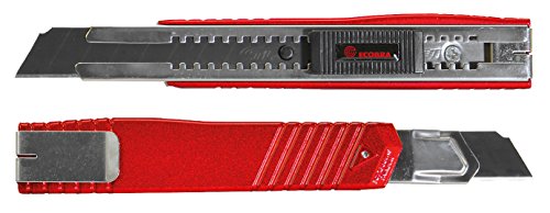 Ecobra Cutter Premium 18 mm, metallicrot, 22.9x8x2.1 cm von Ecobra