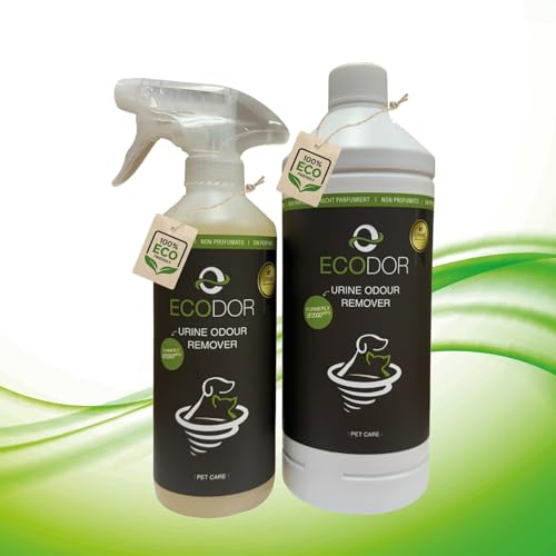 Ecodor - 1ltr. UF 2000 Uringeruchsneutralisier Nachfüllflasche + 0,5l UF 2000 Sprühflasche. Zur Geruchsneutralisation die bei Haustieren entstehen, z.B Urin, KOT,u.v.m.Nicht PARFÜRMIERT! Ecodor - 1ltr. UF 2000 Uringeruchsneutralisier Nachfüllflasche + 0,5l UF 2000 Sprühflasche. Zur Geruchsneutralisation die bei Haustieren entstehen, z.B Urin, KOT,u.v.m.Nicht PARFÜRMIERT! von Ecodor