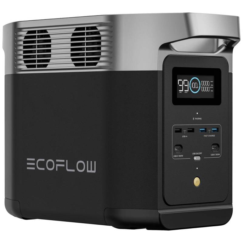 Ecoflow Delta 2 Powerstation Generator Li Fe Po 4 Mit Laderegler Schwarz B-Ware von ECOFLOW