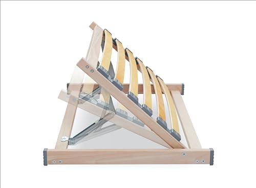ECOFORM - Kopfteilverstellung ECO Head das Original 80cm – Kopfteil für Bett mit 13-facher Verstellung – Bett Aufstehhilfe kompatibel mit 80cm und 2x80cm Breiten Rahmen – Lattenrosthalter verstellbar von ECOFORM