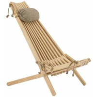 Liegestuhl aus Holz (Lärche) EcoChair (Kissen geschenkt) von ECOFURN