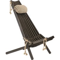 Liegestuhl aus Holz (Schwarzkiefer) EcoChair (Kissen geschenkt) von ECOFURN