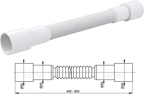 ECOLAM flexi Rohr Flex - Schlauch Flexrohr Abgangsrohr Anschluss Verbindung 50/40 A72 Alcaplast von ECOLAM