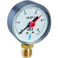 Hydrometer vertikaler Anschluss 12x17 - Zifferblatt Ø63mm 0 bis 10 bar Hydrometer vertikaler Anschluss 12x17 - Zifferblatt Ø63mm 0 bis 10 bar von ECOLANDS
