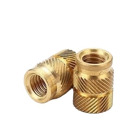 100 Stück Messing-Hot-Melt-Inset-Muttern, Heizform-Kupfer-Gewindeeinsätze, Mutter, SL-Typ, Doppel-Twill-Rändel-Injektions-Messingmutter M2M3 100 Stück Messing-Hot-Melt-Inset-Muttern, Heizform-Kupfer-Gewindeeinsätze, Mutter, SL-Typ, Doppel-Twill-Rändel-Injektions-Messingmutter M2M3 von ECOLFE