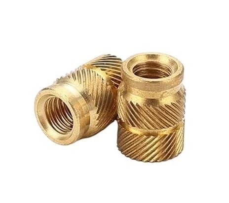 100 Stück Messing-Hotmelt-Einsatzmuttern, Heizform-Kupfer-Gewindeeinsätze, Mutter, SL-Typ, doppelte Twill-gerändelte Injektions-Messingmutter M2 M3 100 Stück Messing-Hotmelt-Einsatzmuttern, Heizform-Kupfer-Gewindeeinsätze, Mutter, SL-Typ, doppelte Twill-gerändelte Injektions-Messingmutter M2 M3 von ECOLFE