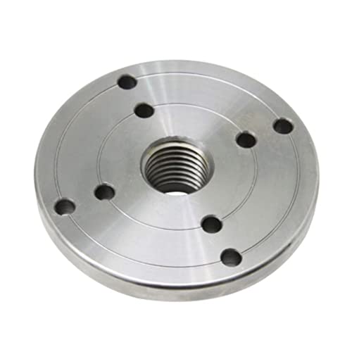 ECOLFE Drechselfutter, 4-Zoll-Flansch-Frontplatte, Drechselbank-Frontplatte for M33 x 3,5 Gewindebohrfutter for Holzdrehmaschinen von ECOLFE