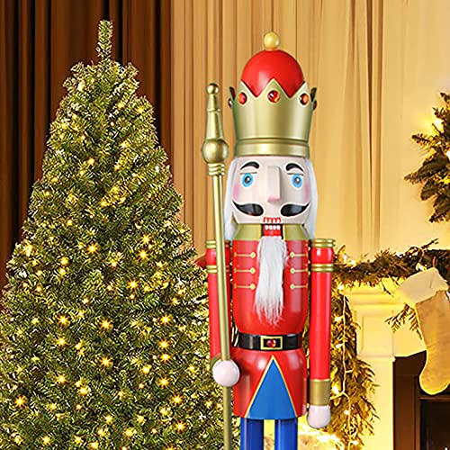 ECOM-CDL 120Cm 48" 4Ft Groß/Giant Rot/Blau Weihnachten Ornament (Rote König K08) von ECOM-CDL