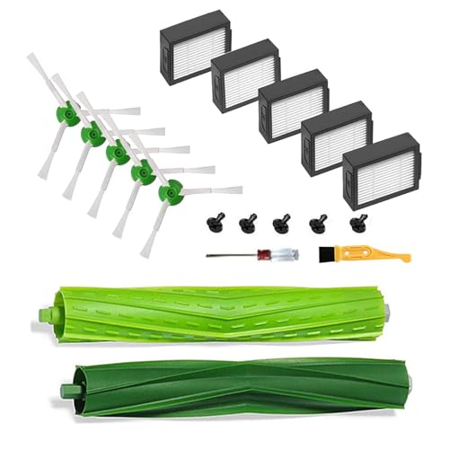 ECOMAID Replacement Parts for Ersatzteile für iRobot Roomba i7, Gummi, Mehrfarbig, 1+5+5, 11 von ECOMAID