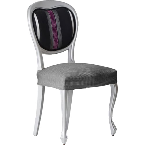 ECOMMERC3 2 elastische Jacquard-Stuhlbezüge, 2 Stuhlbezüge, universelle Passform, atmungsaktiv und verschleißfest, Grau, einfach anzubringen und zu entfernen ECOMMERC3 2 elastische Jacquard-Stuhlbezüge, 2 Stuhlbezüge, universelle Passform, atmungsaktiv und verschleißfest, Grau, einfach anzubringen und zu entfernen von ECOMMERC3