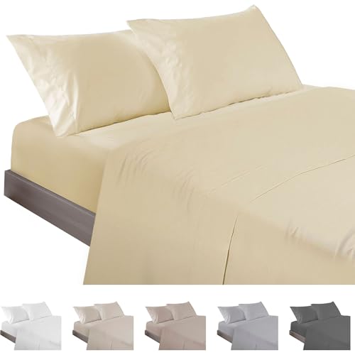 ECOMMERC3 3-teiliges Bettwäsche-Set für Betten mit 80 cm, Bettwäsche mit Spannbettlaken, Bettbezug und 1 Kissenbezug, gelb, extra weich und leicht ECOMMERC3 3-teiliges Bettwäsche-Set für Betten mit 80 cm, Bettwäsche mit Spannbettlaken, Bettbezug und 1 Kissenbezug, gelb, extra weich und leicht von ECOMMERC3