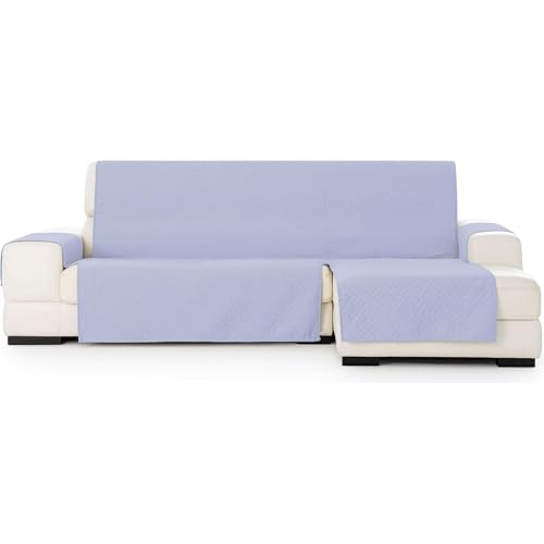 ECOMMERC3 Chaiselong-Sofabezug, rechts, universell und vielseitig, Chaiselongue, Blau, einfach anzubringen, für Rückenlehne, Sitz und Armlehnen ECOMMERC3 Chaiselong-Sofabezug, rechts, universell und vielseitig, Chaiselongue, Blau, einfach anzubringen, für Rückenlehne, Sitz und Armlehnen von ECOMMERC3