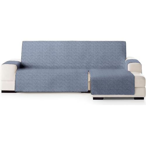 ECOMMERC3 Chaiselongue-Sofabezug, extra rechts, vielseitig verstellbar und einfach anzubringen, Bezug für ChaiseLongue, rechts, Blau, ideal für Teilschutz und Verwendung mit Haustieren von ECOMMERC3