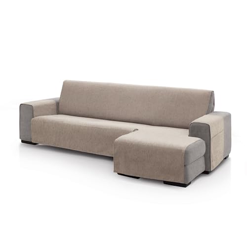 ECOMMERC3 Chaiselongue-Sofabezug für Eckteil rechts, Größe Rückenlehne: 280 cm, Sofabezug, Chaiselongue, Beige, weich, 100% Made in Spain von ECOMMERC3